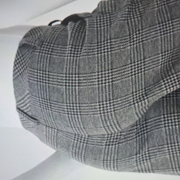 XLARGE HALARA HIGH WAISTED HOUNDSTOOTH FLEECE LINED PLAID WORK PANTS - Picture 3 of 11